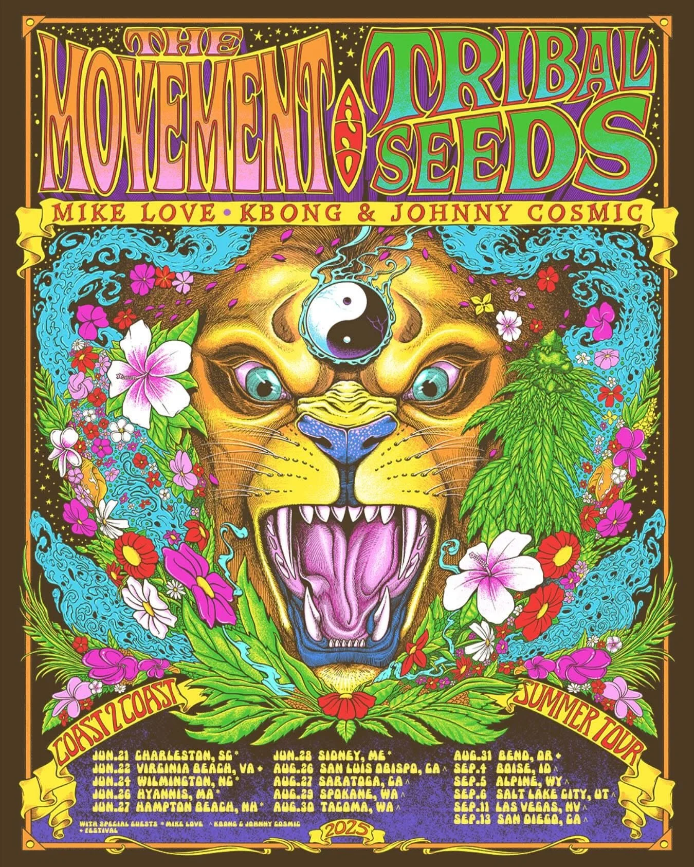 Tribal Seeds 2026 concert poster